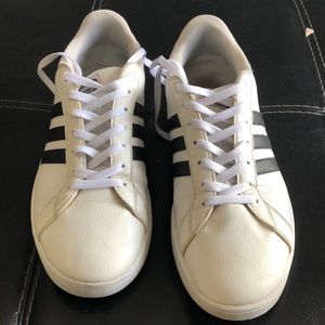 Adidas White sneakers (Size 11 1/2)